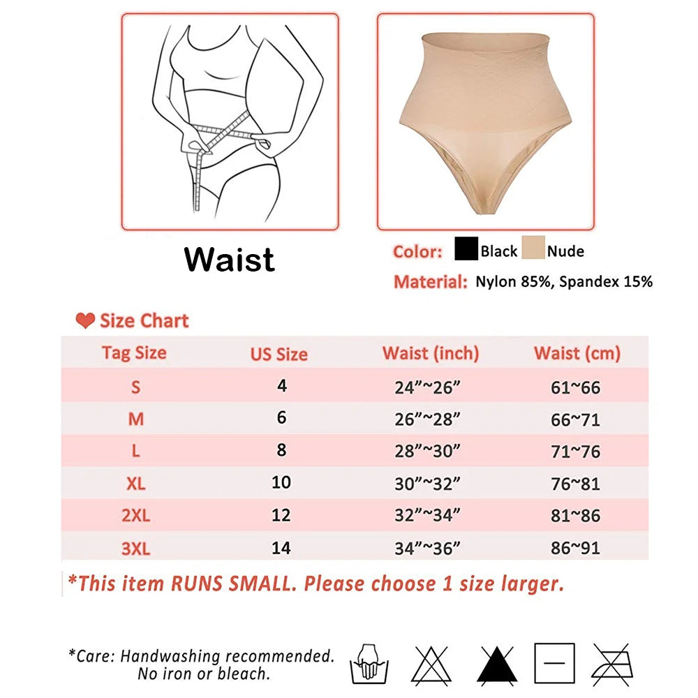 High Waist Tummy Control Strapless Panty Briefs