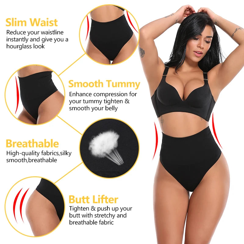 High Waist Tummy Control Strapless Panty Briefs