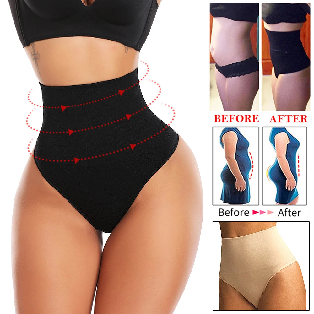 High Waist Tummy Control Strapless Panty Briefs