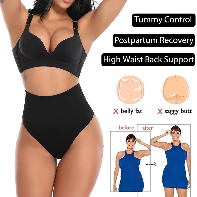 High Waist Tummy Control Strapless Panty Briefs
